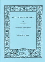 Bozza, Recit, Sicilienne et Rondo (Leduc)