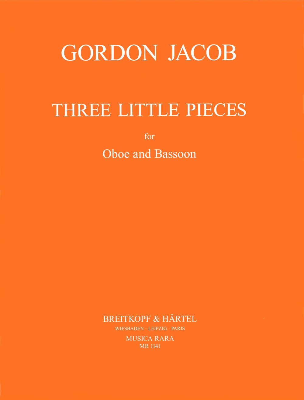 Jacob, 3 Little Pieces (Ob,Bn) (Musica Rara)