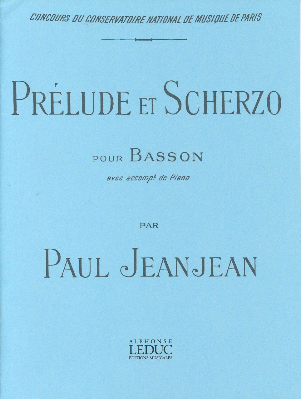 Jeanjean, Prelude et Scherzo (Leduc)