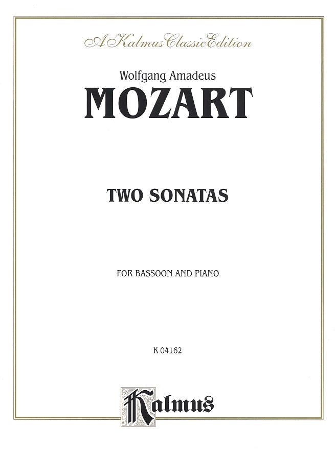 Mozart, 2 Sonatas (Kalmus/Alfred)