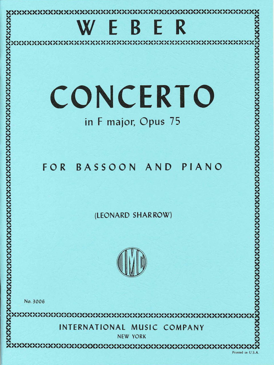 Weber, Concerto op. 75 in F (Scharrow) (IMC)