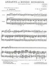 Weber, Andante & Rondo ungarese (Dherin) (Costallat/Billaudot)