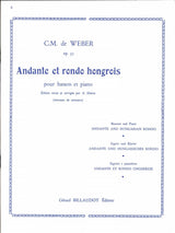 Weber, Andante & Rondo ungarese (Dherin) (Costallat/Billaudot)