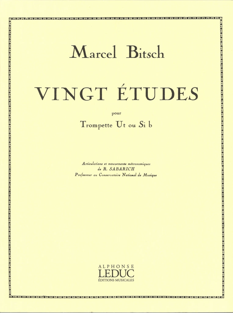 Bitsch, 20 Etudes (Sabarich) (Leduc)