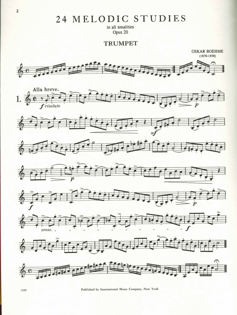 Bohme, 24 Melodic Studies op. 20 (IMC)