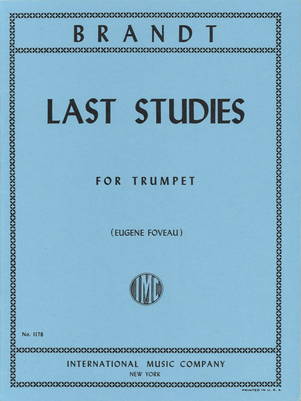 Brandt,V., Last Studies (Foveau) (IMC)