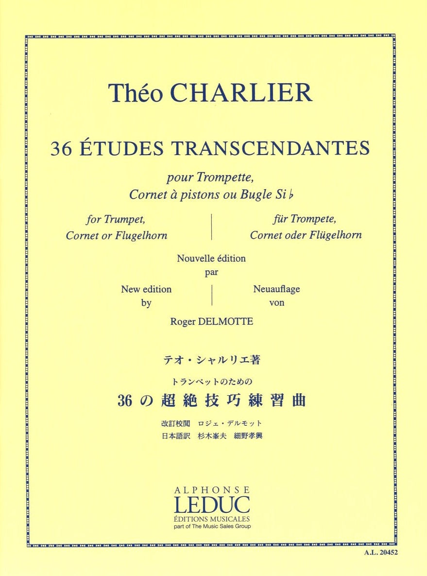 Charlier, 36 Etudes transcendantes (Leduc)