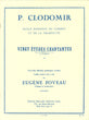 Clodomir, 20 Etudes chantantes (Leduc)