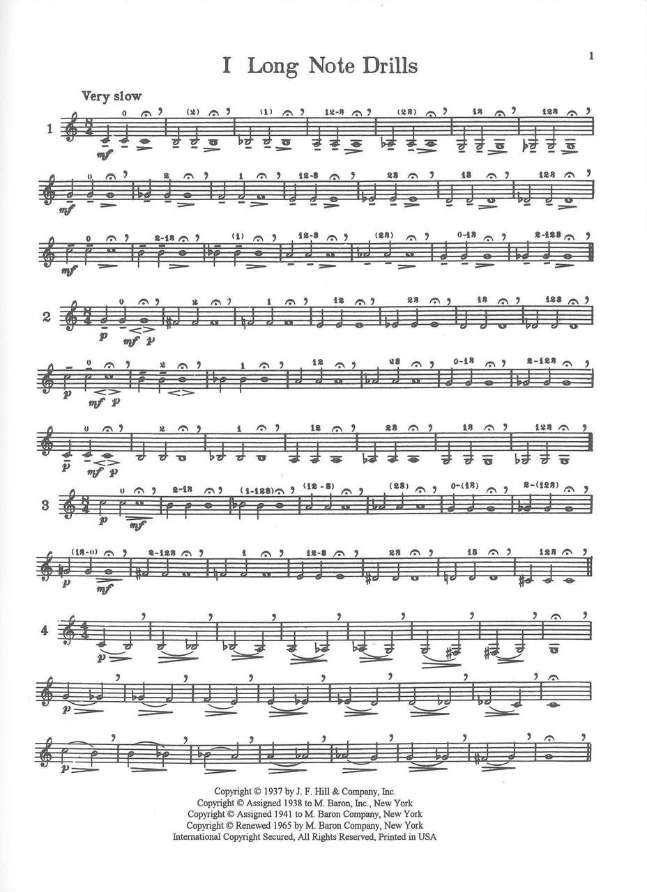 Schlossberg, Daily Drills & Tech.Studies (M.Baron)