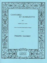 Gaubert, Cantabile et Scherzetto (Leduc)