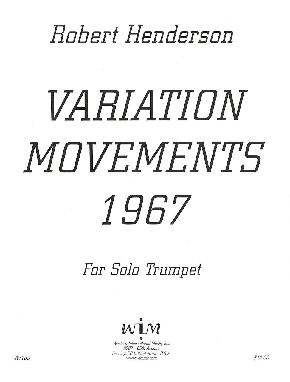 Henderson, Variation Movements (Trp solo (Western International Music)