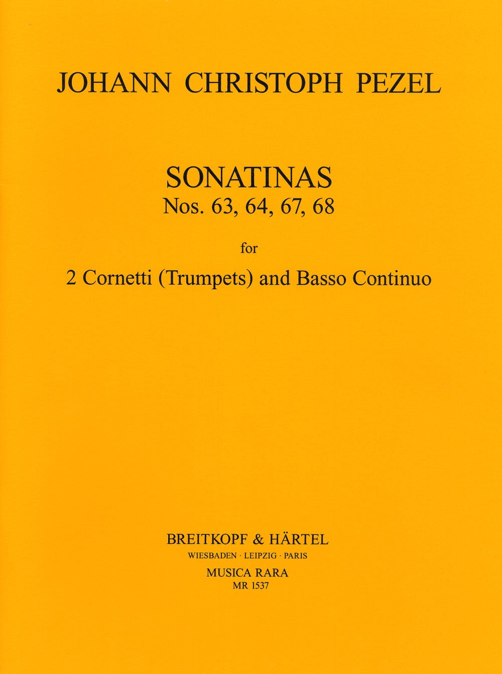 Pezel,J., Bicinia 63/64/67/68 (2Trp,Pf) (Musica Rara)