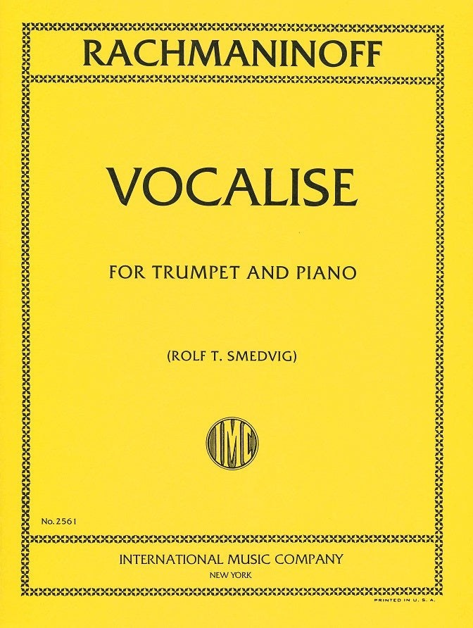 Rachmaninoff, Vocalise op. 34/14 (IMC)