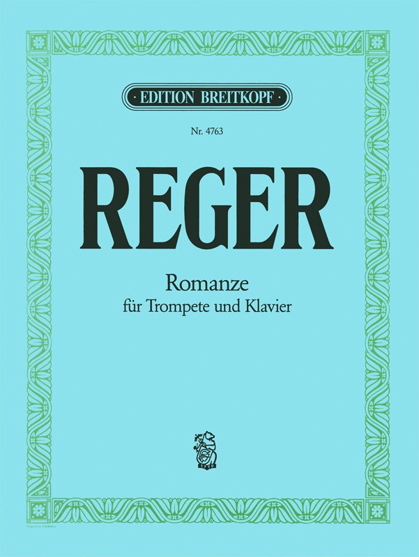 Reger, Romanze G-dur (Trp,Pf) (Piguet) (Breitkopf)