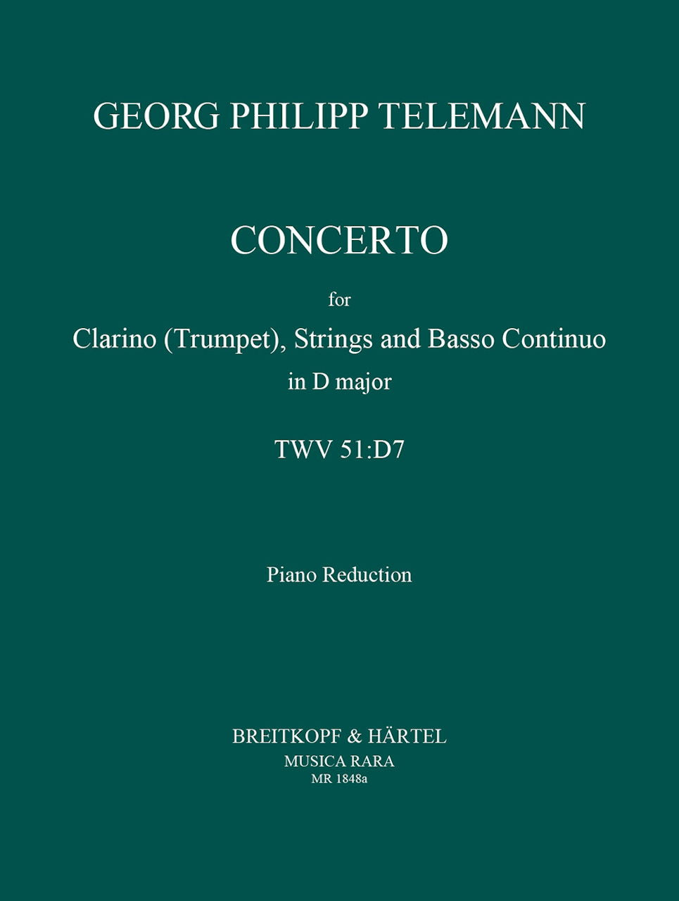 Telemann, Concerto in D TWV 51/D7 (Block (Musica Rara)