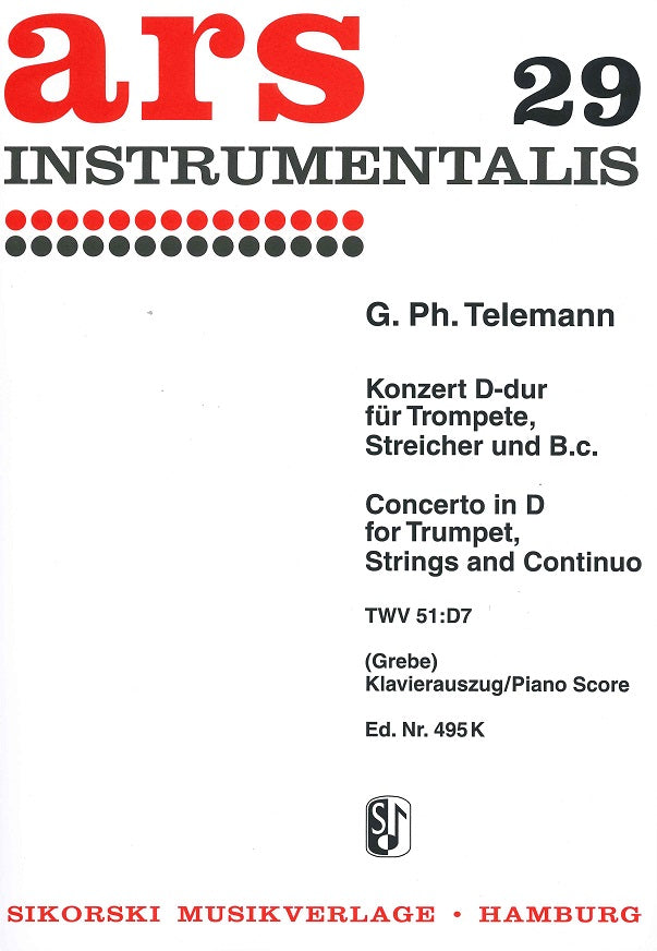 Telemann, Concerto in D TWV 51/D7 (Grebe (Sikorski)
