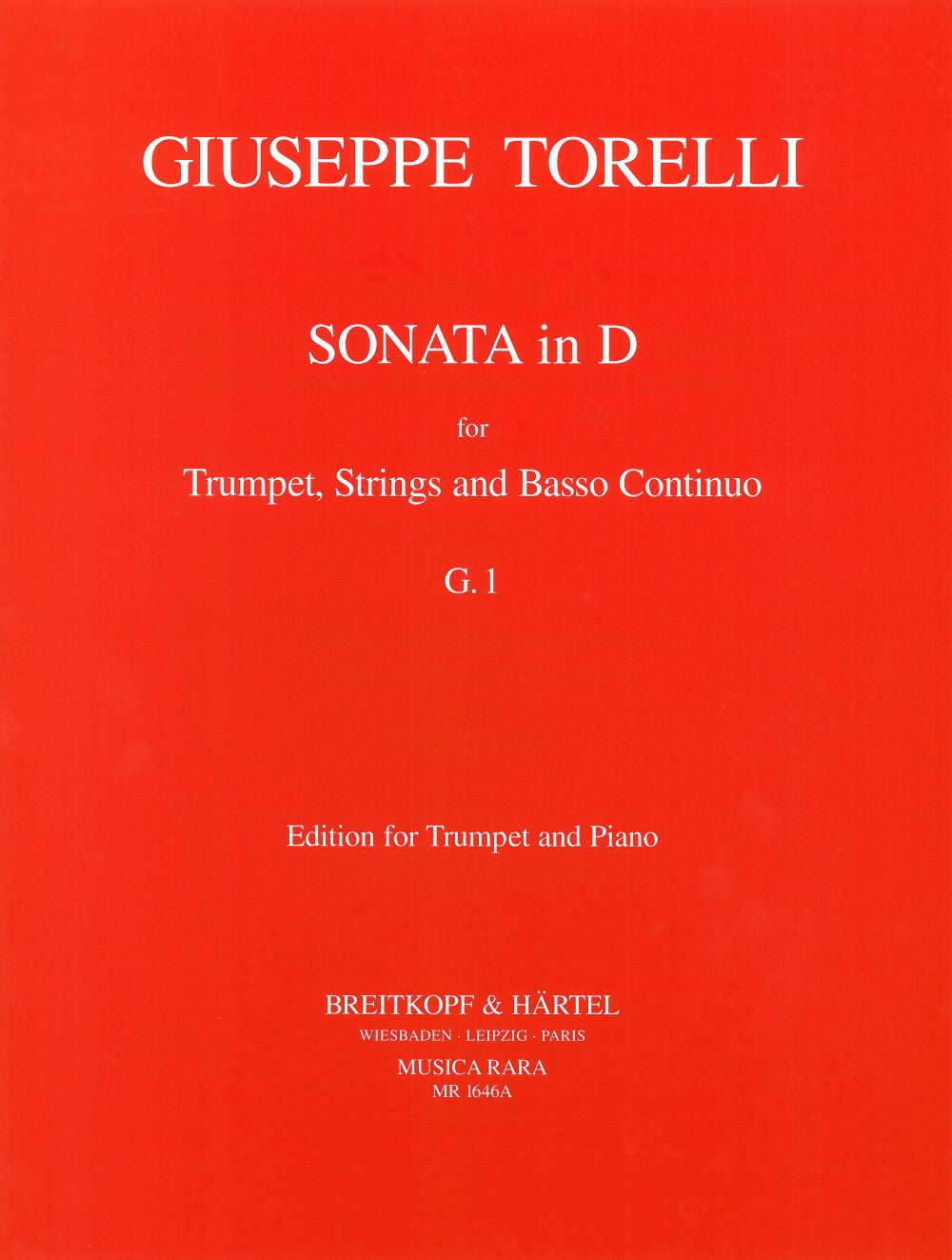 Torelli,G., Sonata in D (G-1) (Version A (Musica Rara)