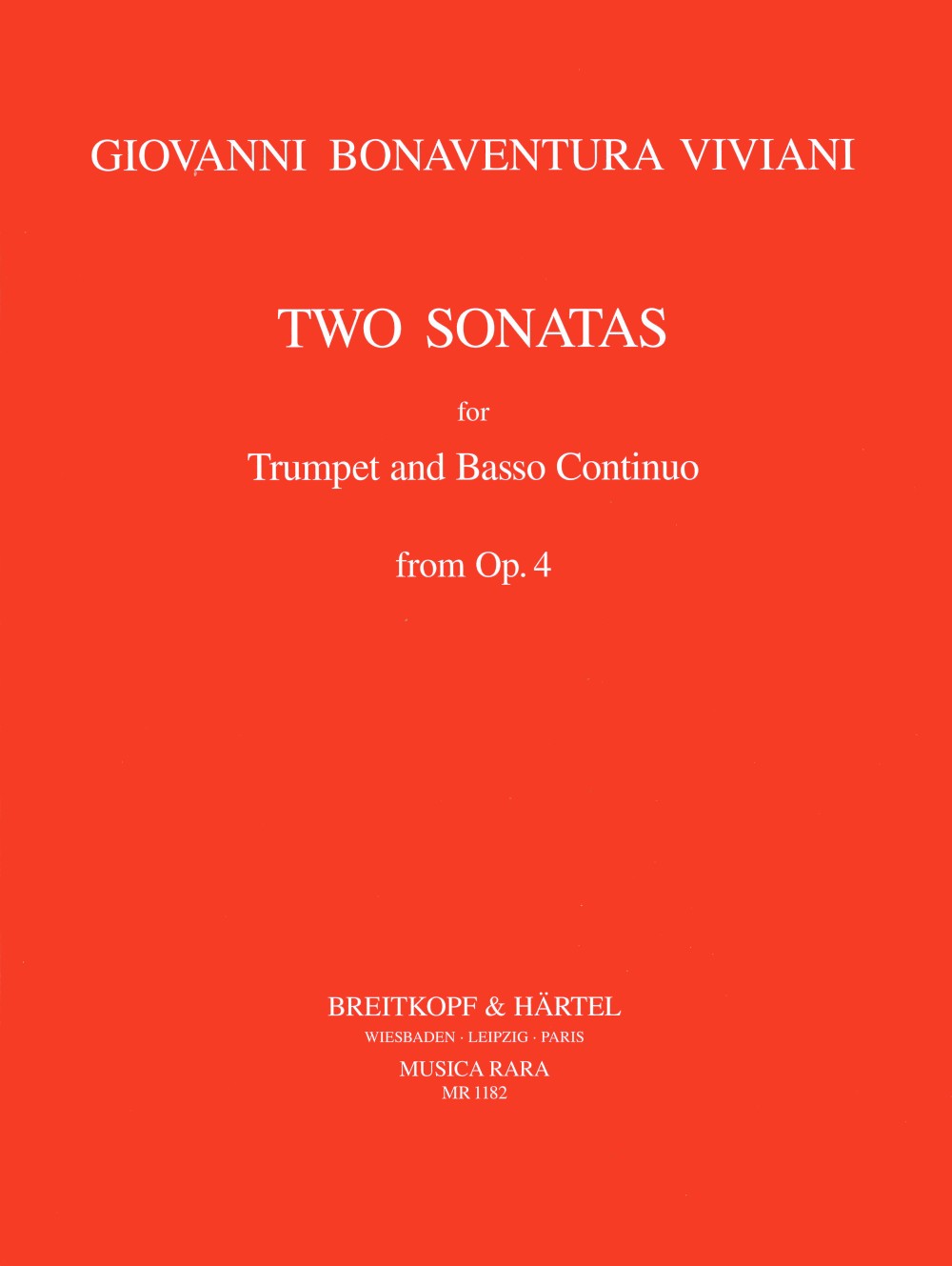Viviani, 2 Sonatas (Trp,Org) (Musica Rara)
