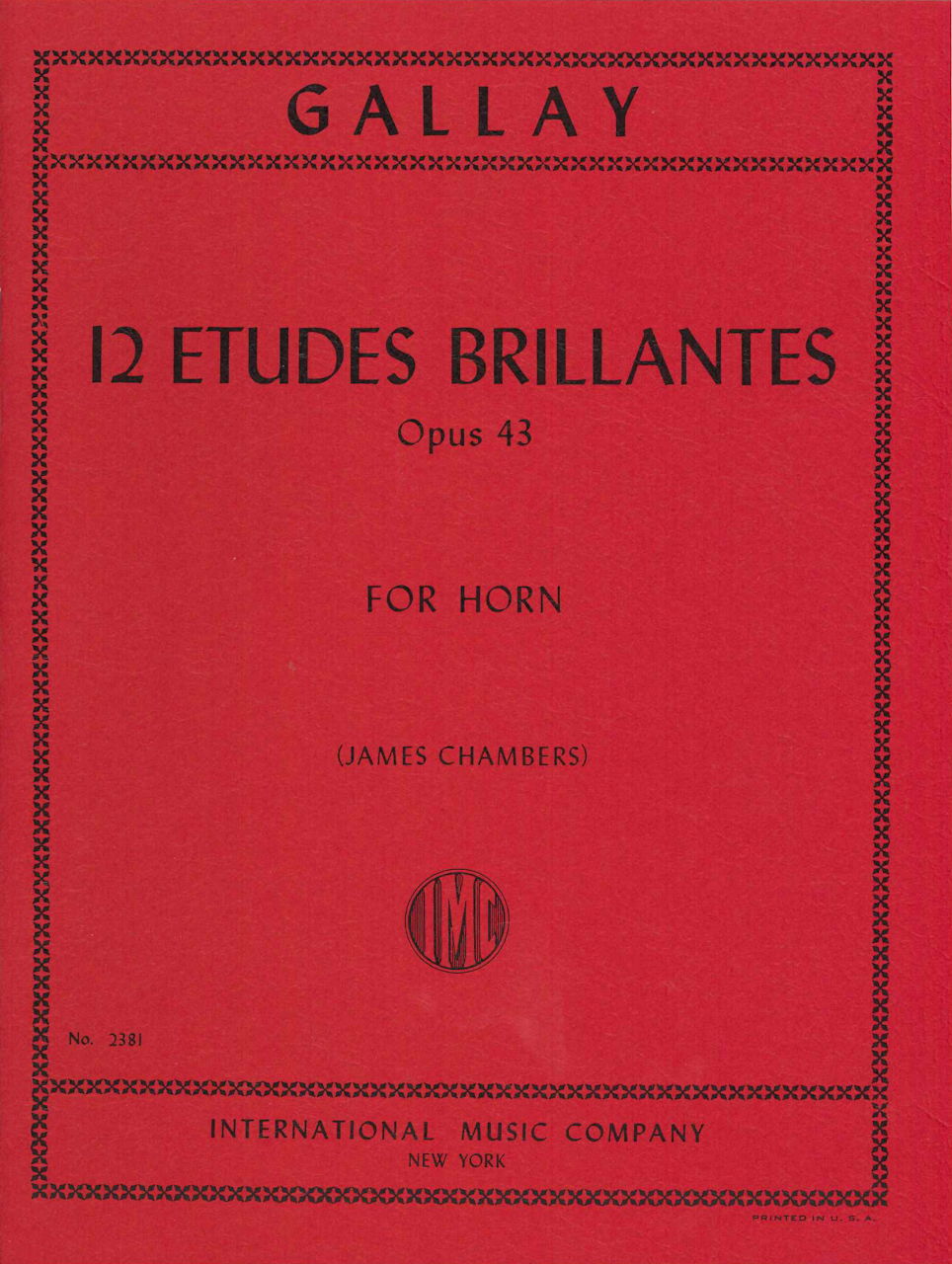 Gallay, 12 Etudes brillantes op. 43 (IMC)