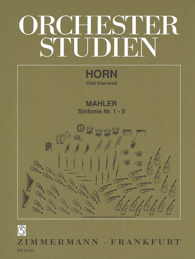 Orchesterstudien: Mahler, Symph. 1-5 (Zimmermann)
