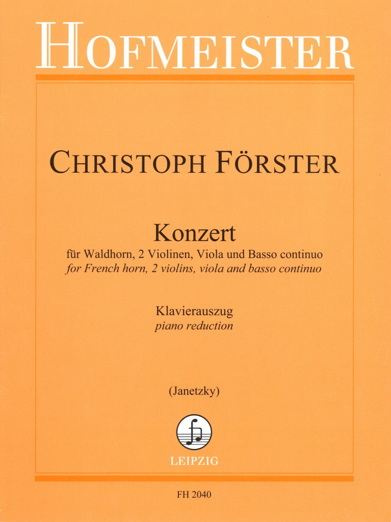 Forster, Concerto in Eb (No. 1) (Hofmeister)