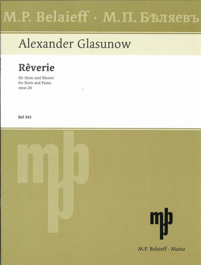 Glazunov, Reverie op. 24 (Belaieff)