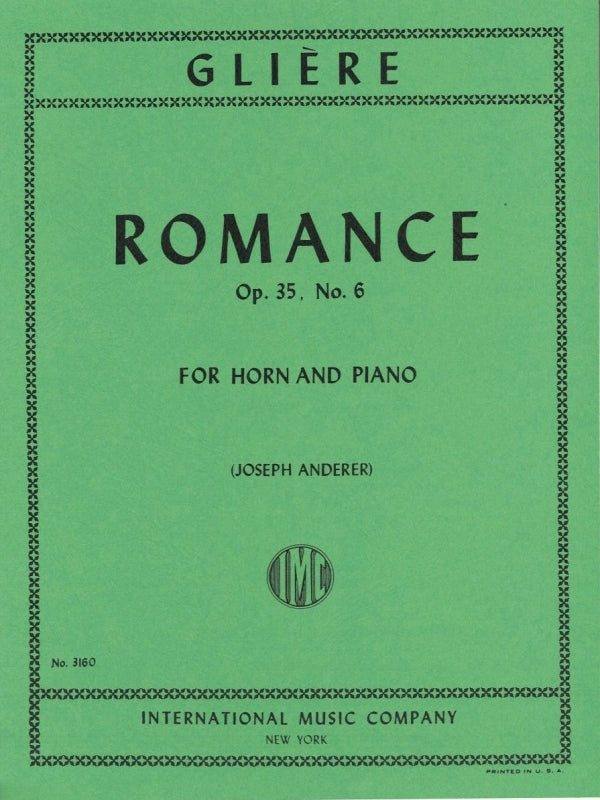 Gliere, Romance op. 35/6 (Anderer) (IMC)