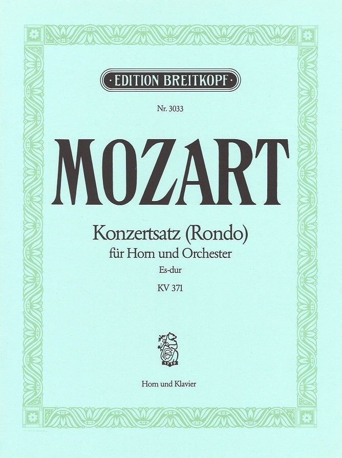 Mozart, Rondo KV.371, Es-dur (Breitkopf)