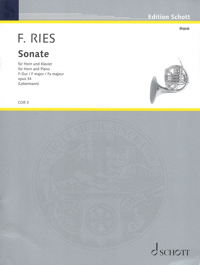 Ries, Sonate op. 34 F-dur (Schott)
