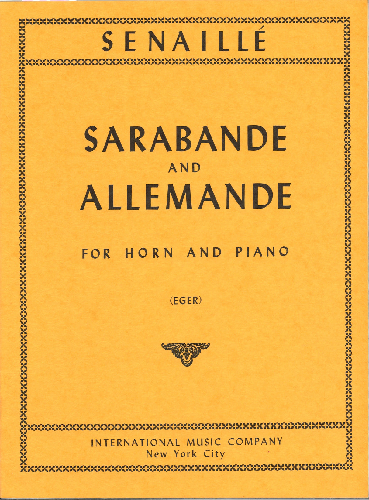 Senaille, Sarabande & Allemande (IMC)