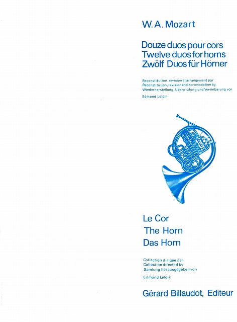 Mozart, 12 Duos KV 487 (2Hn) (Leloir) (Billaudot)