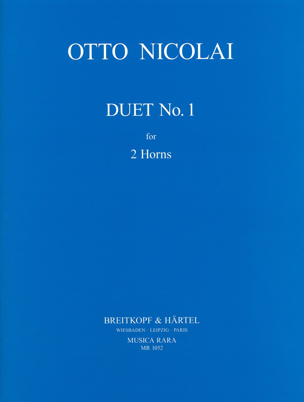Nicolai, Duet No. 1 (2Hn) (Musica Rara)