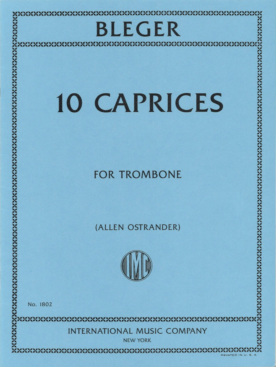 Bleger, 10 Caprices (Ostrander) (IMC)