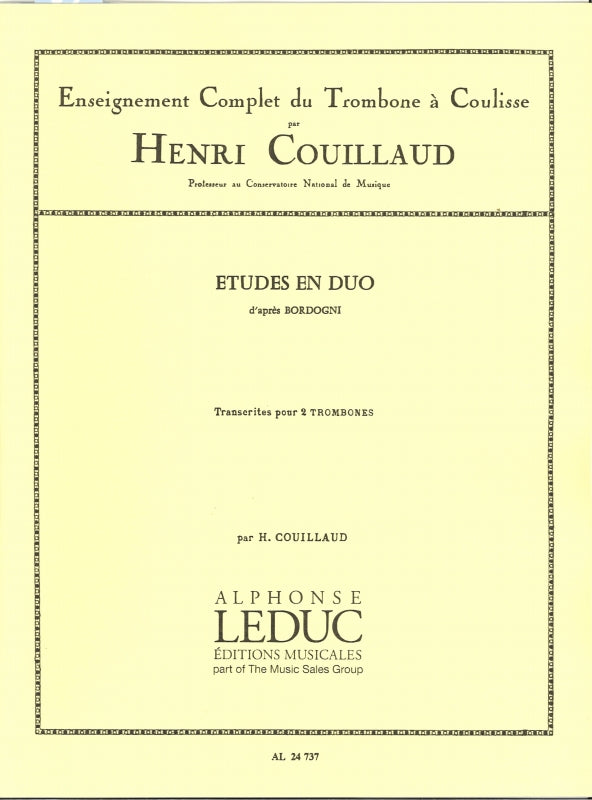 Couillaud, Etudes en duo d'apres Bordogn (Leduc)