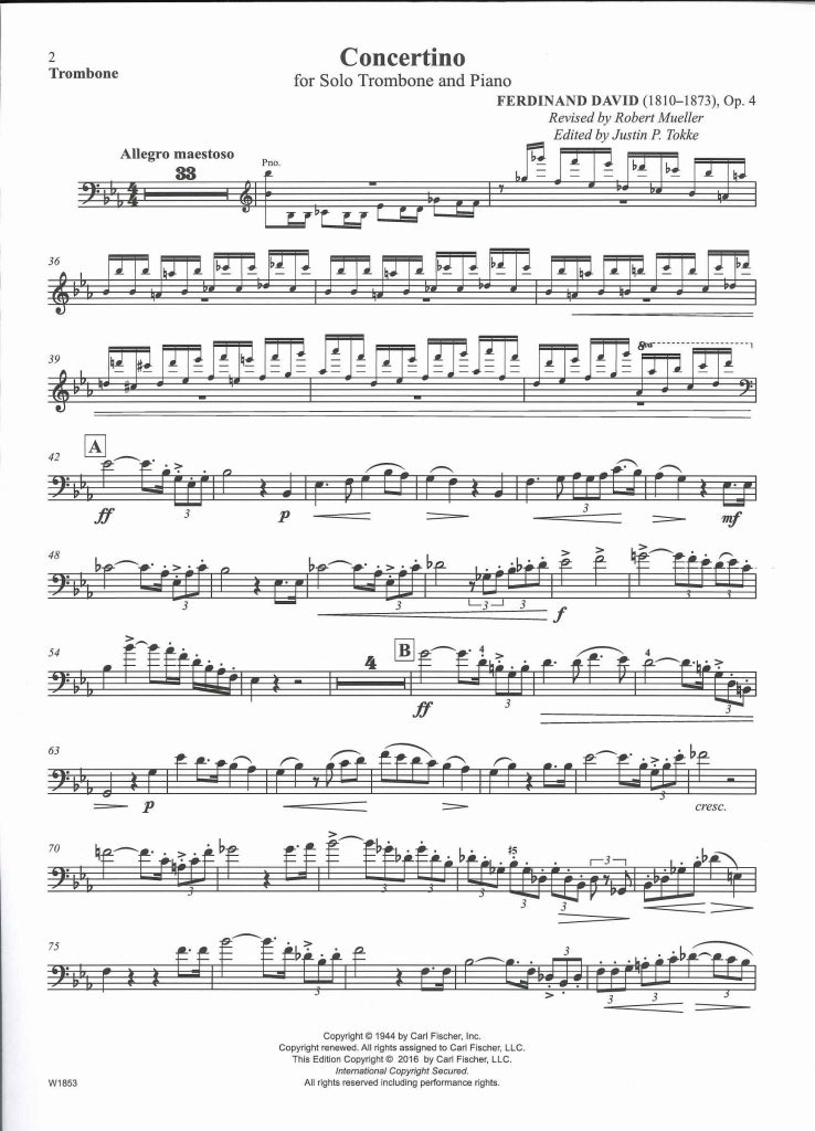 David, Concertino op. 4 (Muller/Tokke) (Carl Fischer)