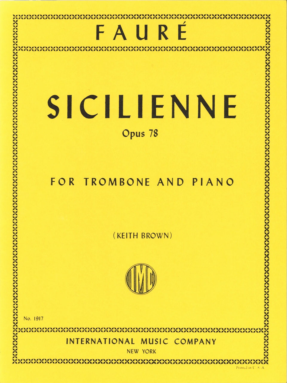 Faure, Sicilienne (Brown) (IMC)