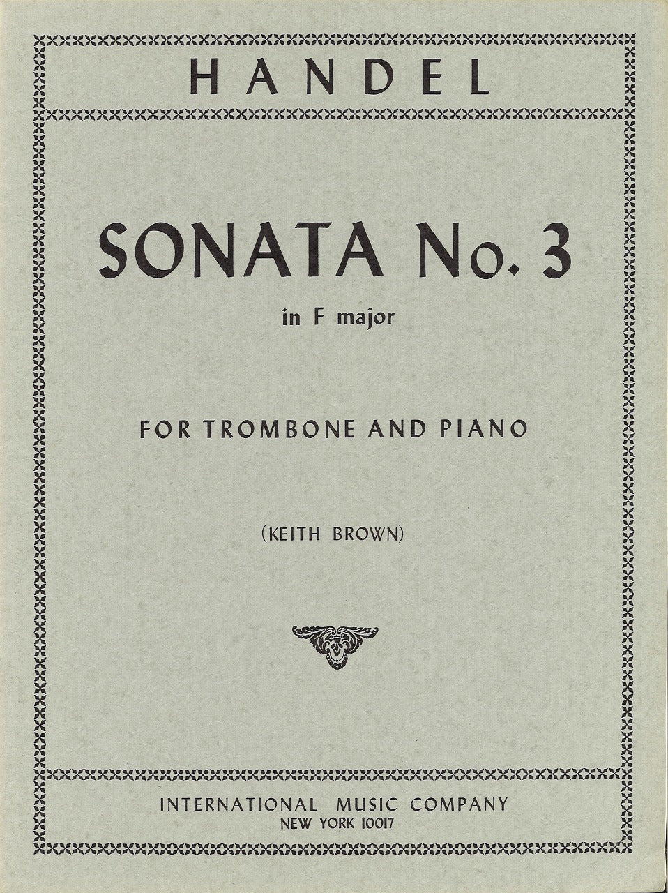 Handel, Sonata No. 3 in F (IMC)