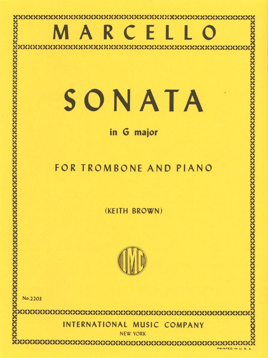 Marcello, Sonata in G major (Brown) (IMC)