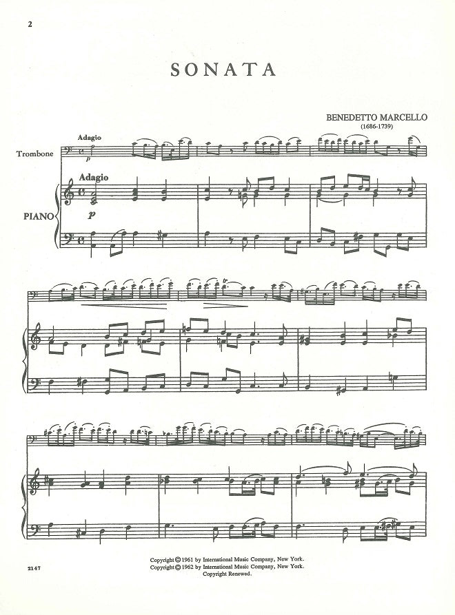 Marcello, Sonata in a min. (Ostrander) (IMC)