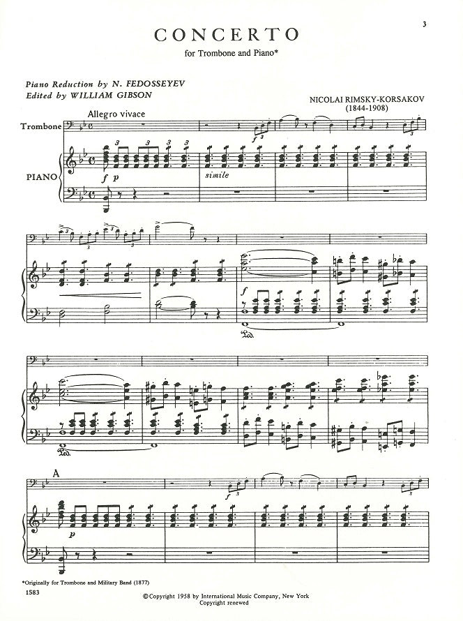 Rimsky-Korsakov, Concerto in Bb (IMC)