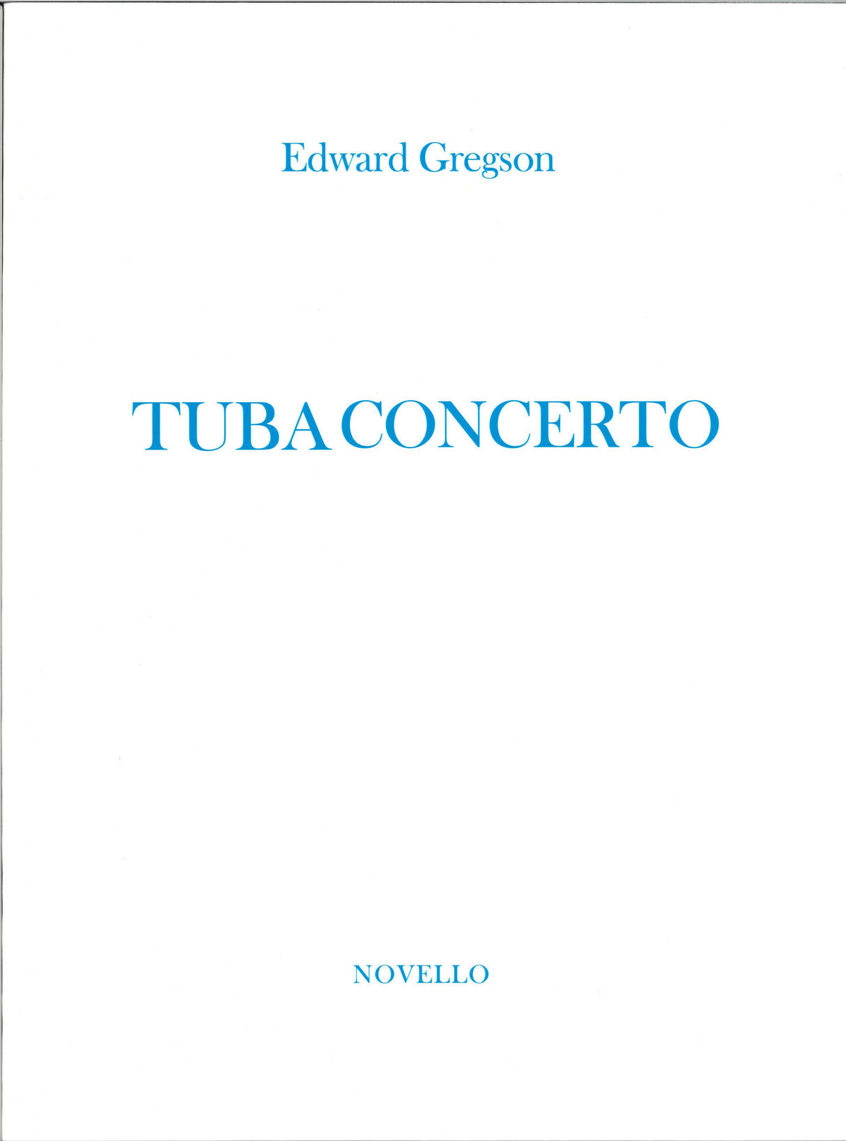 Gregson, Concerto (1976) (Tba,Pf) (Novello)