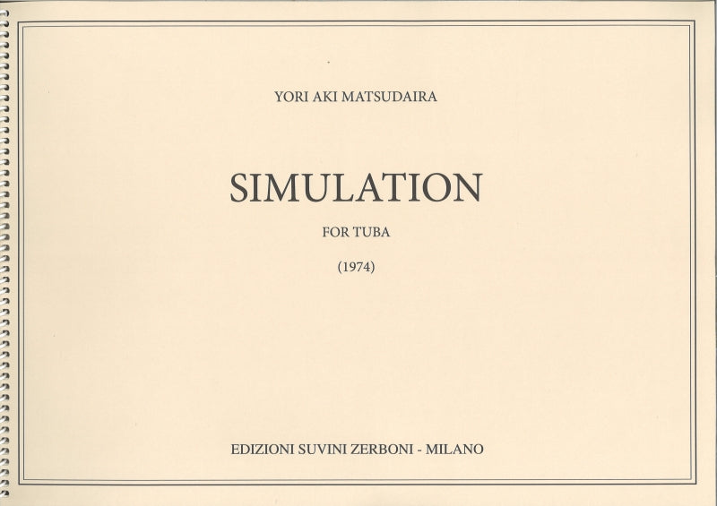 Matsudaira,Y-a., Simulation (Tuba Solo) (Suvini Zerboni)