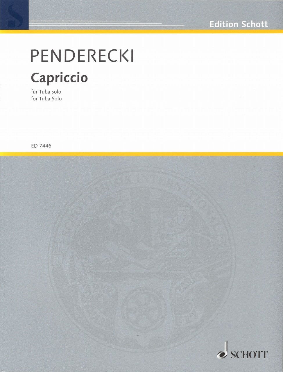 Penderecki, Capriccio (Tuba Solo) (Schott)