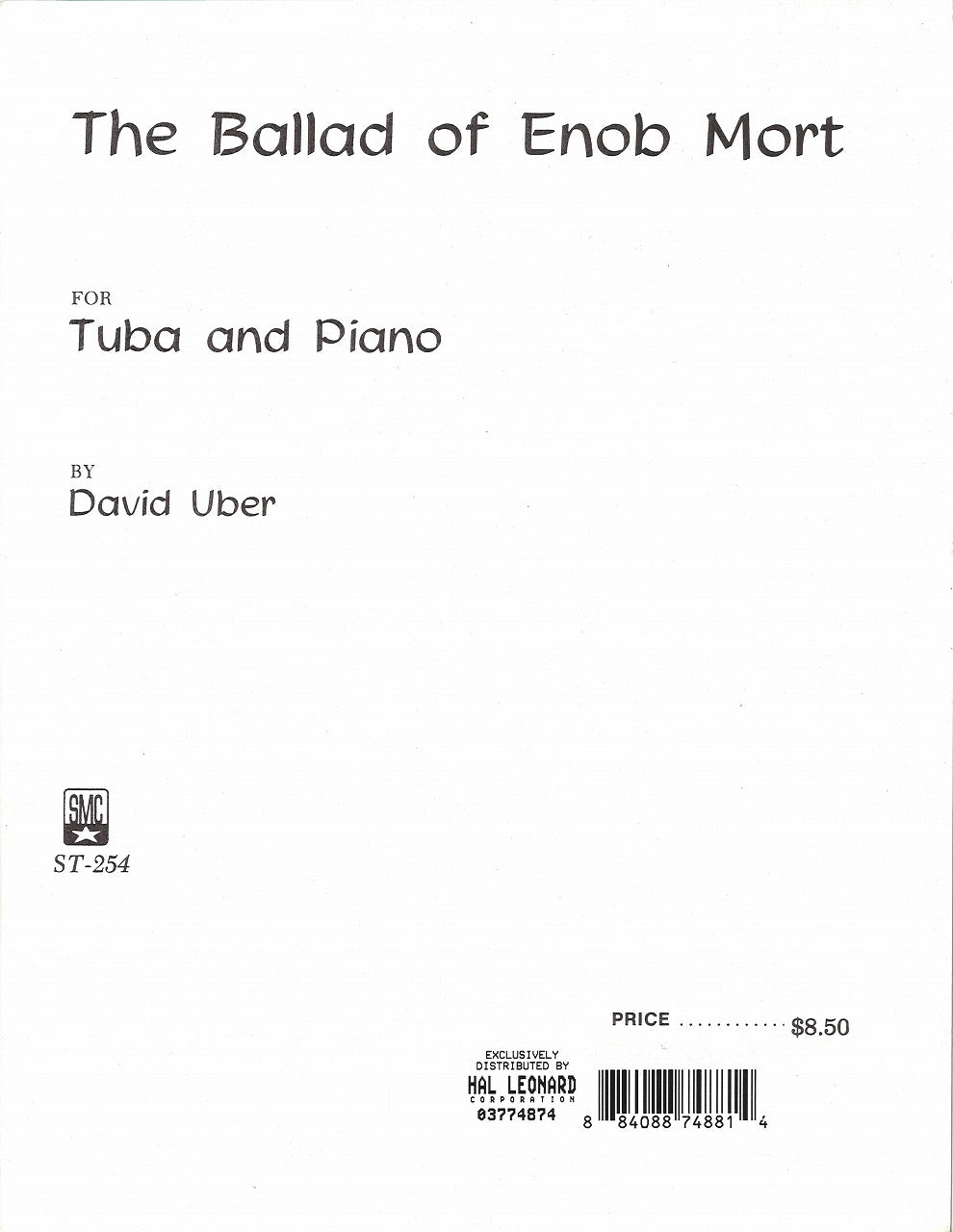 Uber, The Ballad of Enob Mort (Southern)