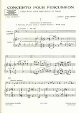 Jolivet, Concerto pour perc. (Perc,Pf) (Salabert)