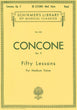 Concone, 50 Lessons op. 9 medium (G.Schirmer)