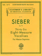 Sieber, 36 Eight-Measure Vocalises op.93 (G.Schirmer)
