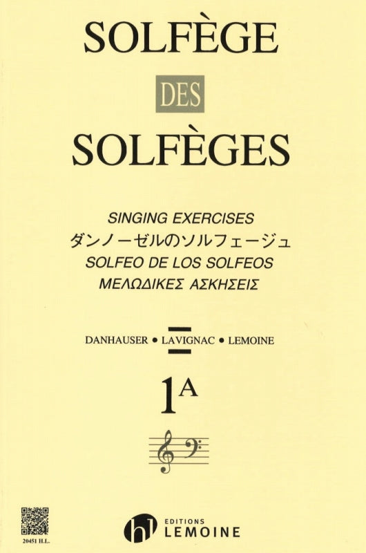 Solfege des solfeges 1A (sans accomp) (Lemoine)