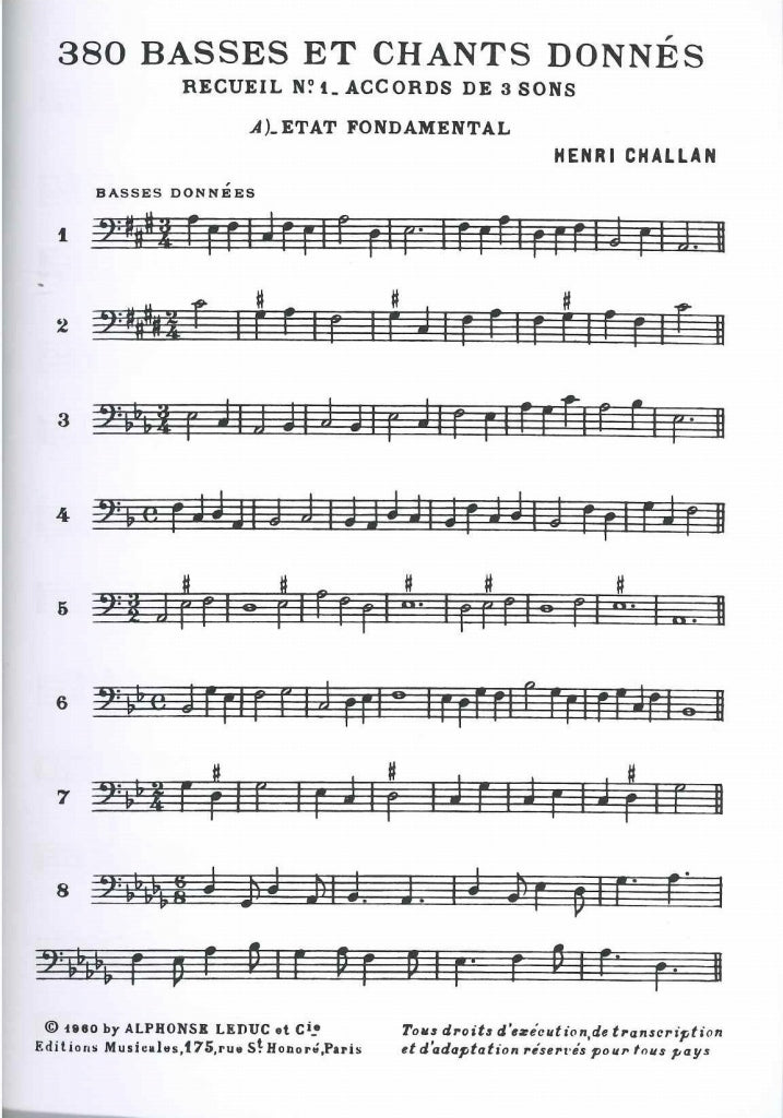 Challan, 380 Donnes 1a: Textes (Leduc)