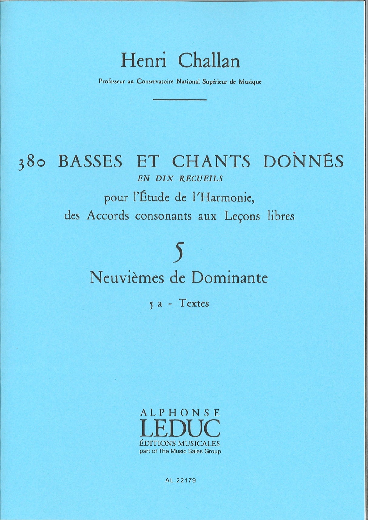 Challan, 380 Donnes 5a: Textes (Leduc)